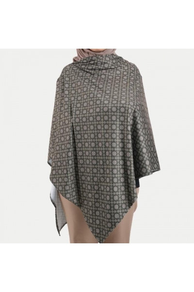Monogram Maternity Nursing Cover Printed Cotton Spandex In Olive
